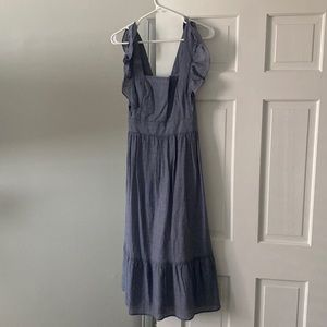 Loft midi ruffle dress